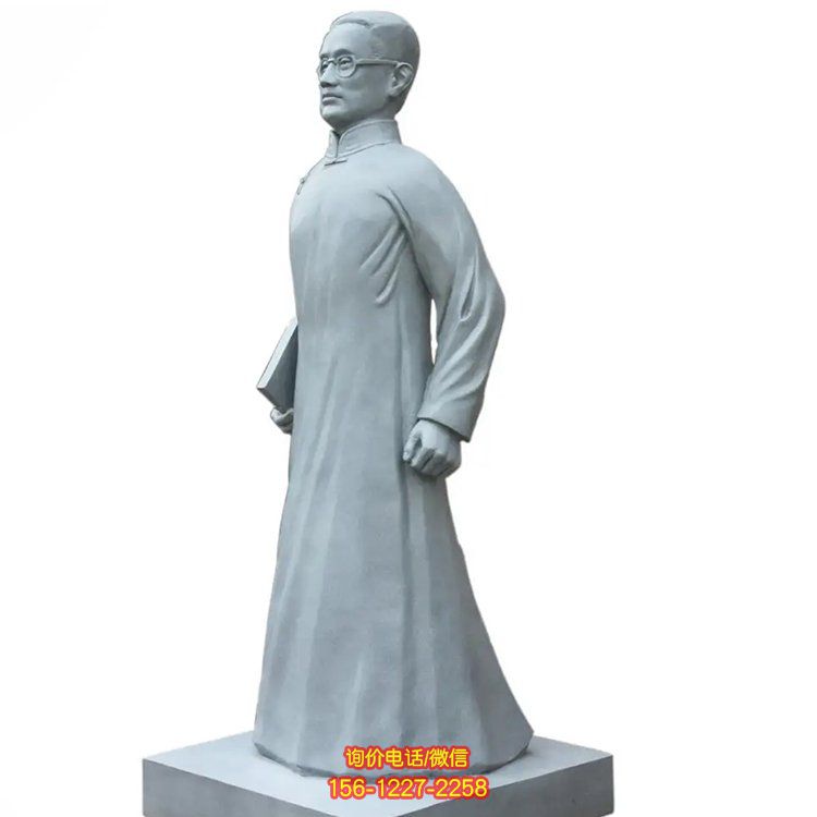 大理石石雕人物雕塑，點(diǎn)綴校園廣場(chǎng)