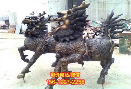 麒麟酒店景觀不銹鋼仿真動物雕塑  麒麟酒店景觀不銹鋼仿真動物雕塑