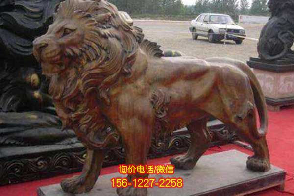 獅子雕塑:玻璃鋼仿真動(dòng)物雕塑安裝于廣場(chǎng) 獅子雕塑:玻璃鋼仿真動(dòng)物雕塑安裝于廣場(chǎng)