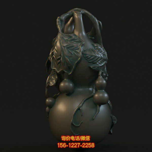 葫蘆仿古銅雕浮雕雕塑，裝點(diǎn)寺廟