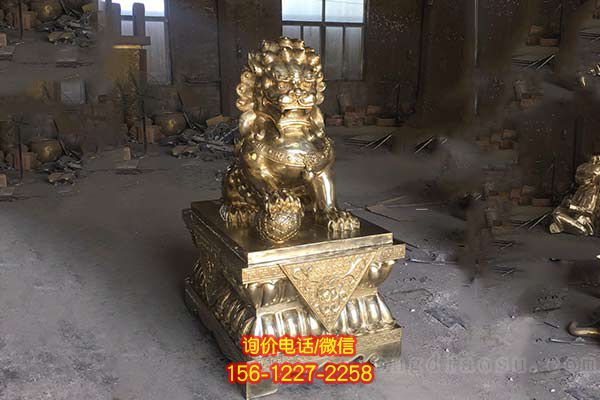 獅子雕塑-不銹鋼噴漆烤漆戶外庭院獅子雕塑 獅子雕塑-不銹鋼噴漆烤漆戶外庭院獅子雕塑