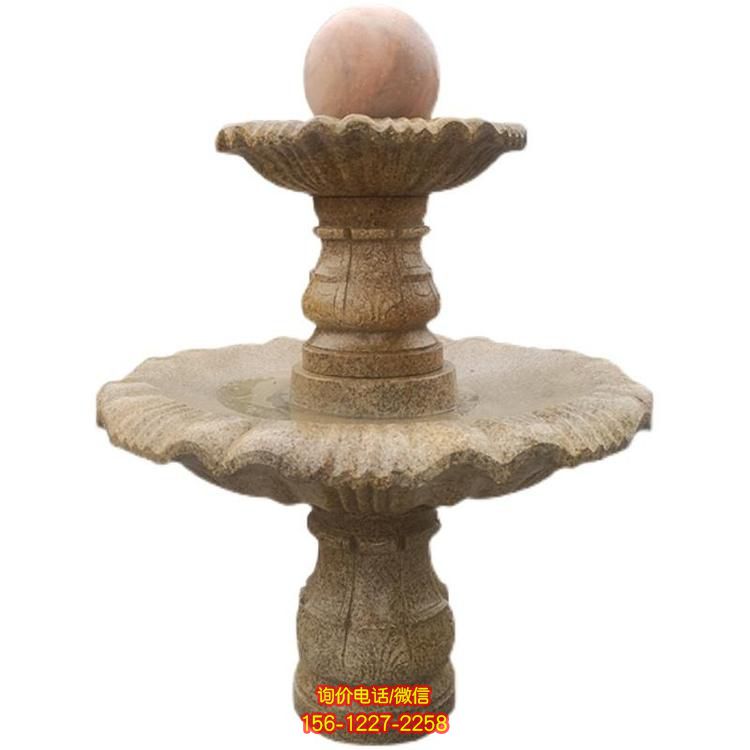 歐式風情石雕噴泉雕塑，裝點別墅小區