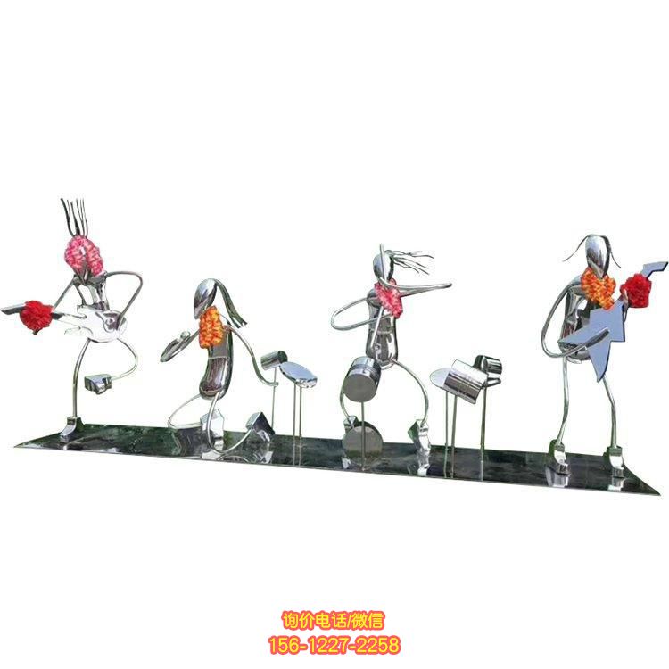 抽象不銹鋼雕塑，為園林景觀增添靈動之美