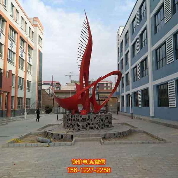 別墅小區不銹鋼景觀雕塑