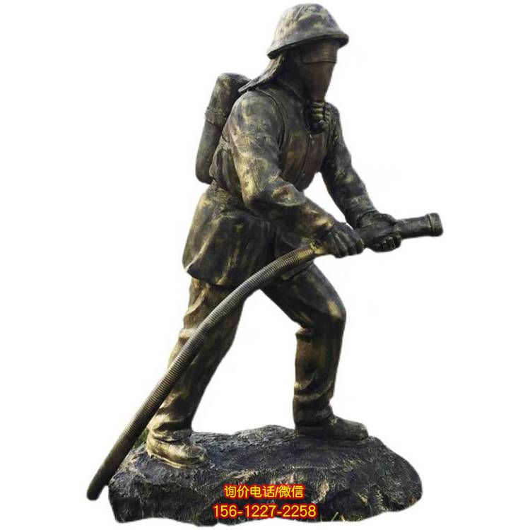 玻璃鋼消防人物雕塑，為園林景區裝點精彩