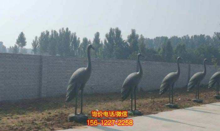 仙鶴不銹鋼街道景觀雕塑 仙鶴不銹鋼街道景觀雕塑