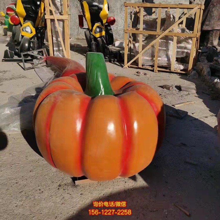 戶(hù)外農(nóng)場(chǎng)玻璃鋼卡通彩繪仿真水果蔬菜雕塑