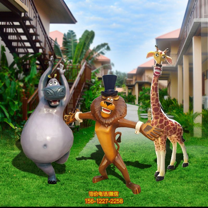 動物園卡通動漫童趣玻璃鋼彩繪動物雕塑 動物園卡通動漫童趣玻璃鋼彩繪動物雕塑