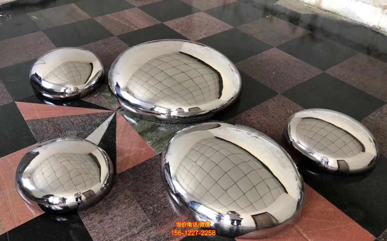 鏡面不銹鋼創意抽象草坪售樓處藝術擺件