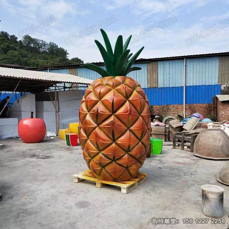 玻璃鋼仿真菠蘿雕塑 玻璃鋼仿真菠蘿雕塑