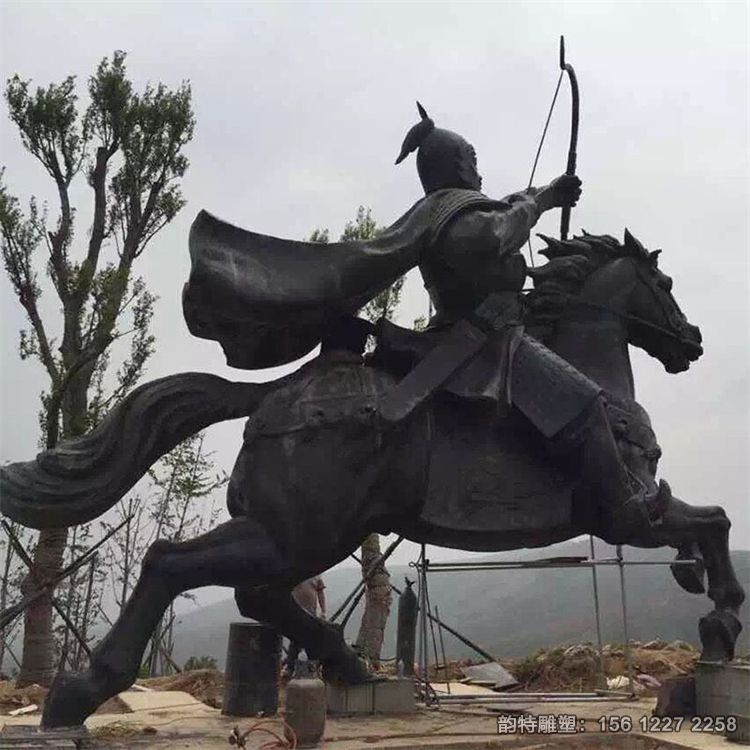 騎馬將軍雕塑 古代將軍騎馬雕塑 騎馬將軍雕塑 古代將軍騎馬雕塑