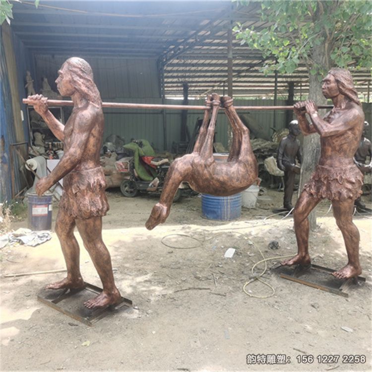 古代原始人物雕塑 玻璃鋼原始人雕塑 古代原始人物雕塑 玻璃鋼原始人雕塑