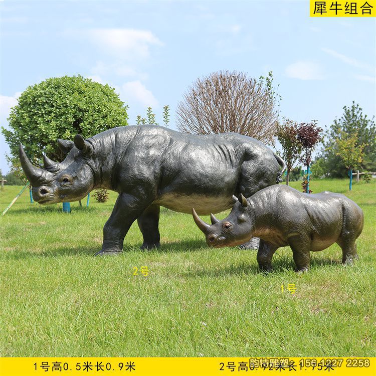犀牛雕塑 玻璃鋼動物犀牛雕塑 犀牛雕塑 玻璃鋼動物犀牛雕塑