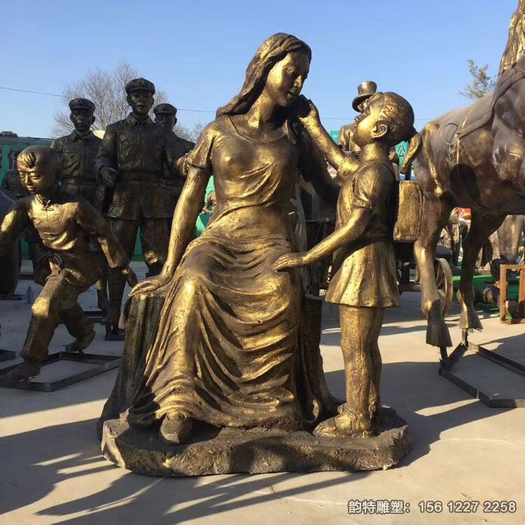 玻璃鋼母愛主題雕塑,母子情深雕塑 玻璃鋼母愛主題雕塑,母子情深雕塑