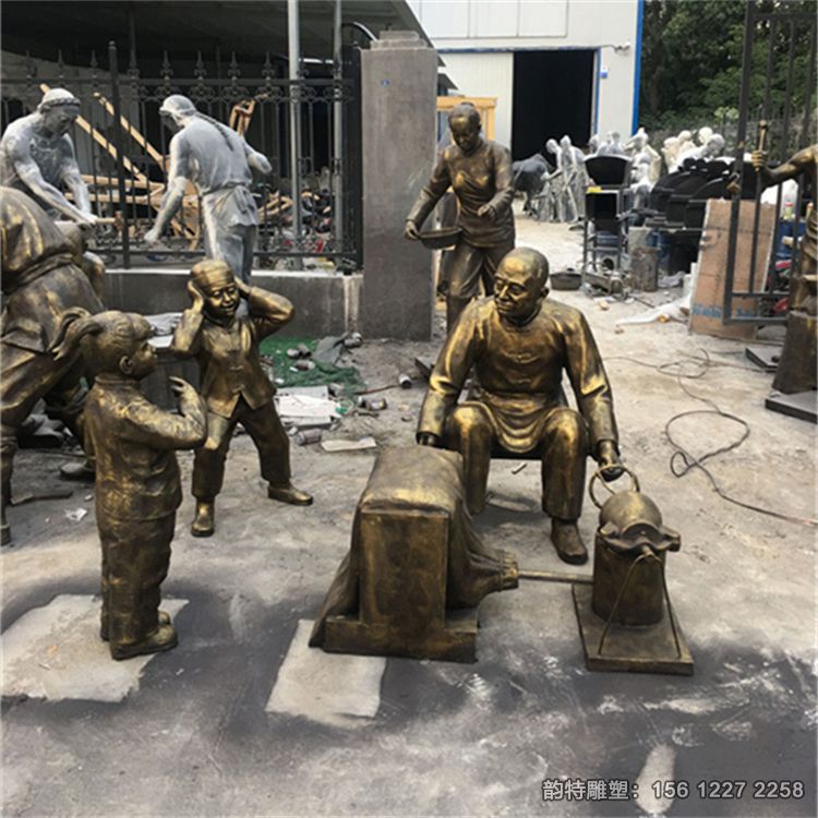 老頭蹦爆米花雕塑,老式爆米花雕塑 老頭蹦爆米花雕塑,老式爆米花雕塑