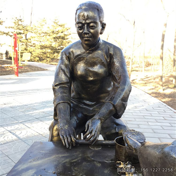 包餃子雕塑17 包餃子雕塑17