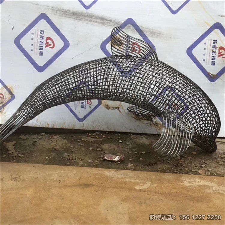 不銹鋼鏤空海豚雕塑,抽象海豚造型雕塑定做 不銹鋼鏤空海豚雕塑,抽象海豚造型雕塑定做