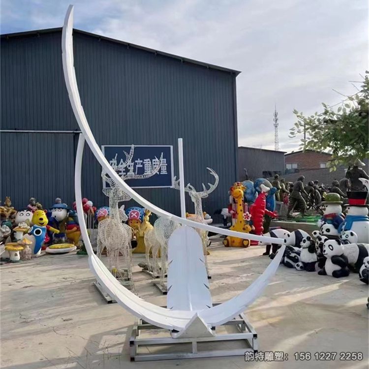 不銹鋼羽毛雕塑62 不銹鋼羽毛雕塑62