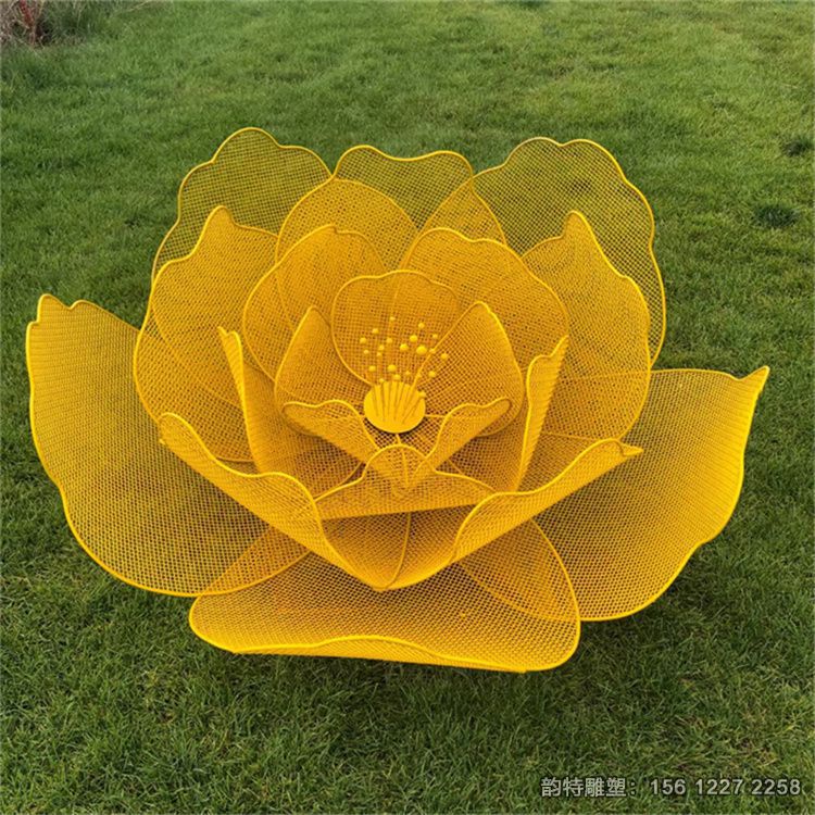 不銹鋼發光花朵雕塑,不銹鋼絲編織花朵雕塑 不銹鋼發光花朵雕塑,不銹鋼絲編織花朵雕塑