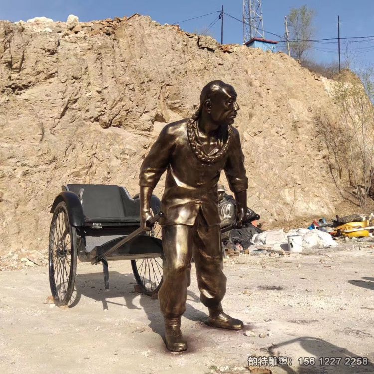 拉黃包車雕塑12 拉黃包車雕塑12
