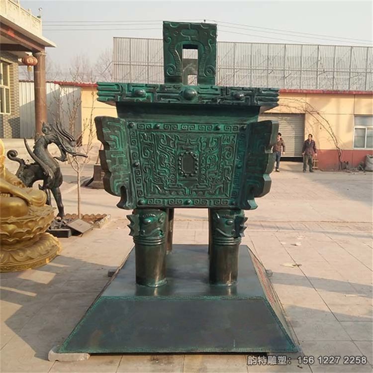 定做青銅鼎雕塑,仿古方鼎雕塑 定做青銅鼎雕塑,仿古方鼎雕塑