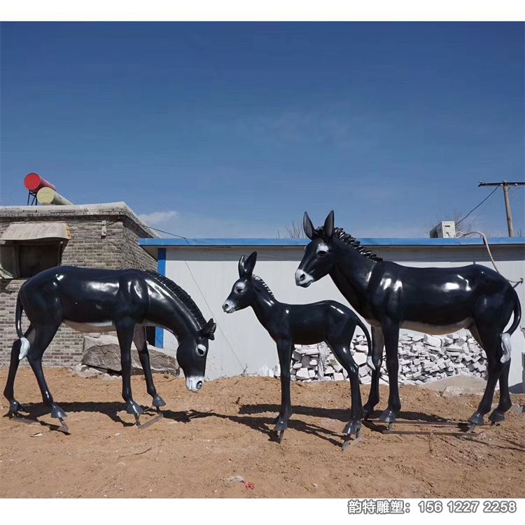 仿真毛驢雕塑,玻璃鋼仿真動物雕塑 仿真毛驢雕塑,玻璃鋼仿真動物雕塑