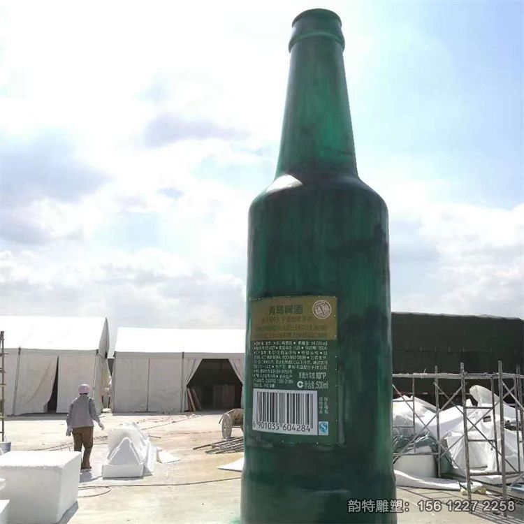 玻璃鋼啤酒瓶子雕塑,大型仿真酒瓶雕塑 玻璃鋼啤酒瓶子雕塑,大型仿真酒瓶雕塑