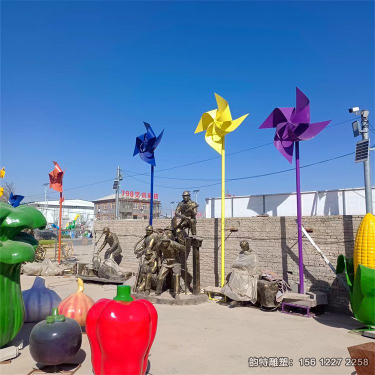 不銹鋼風車雕塑 幼兒園彩色風車雕塑 不銹鋼風車雕塑 幼兒園彩色風車雕塑