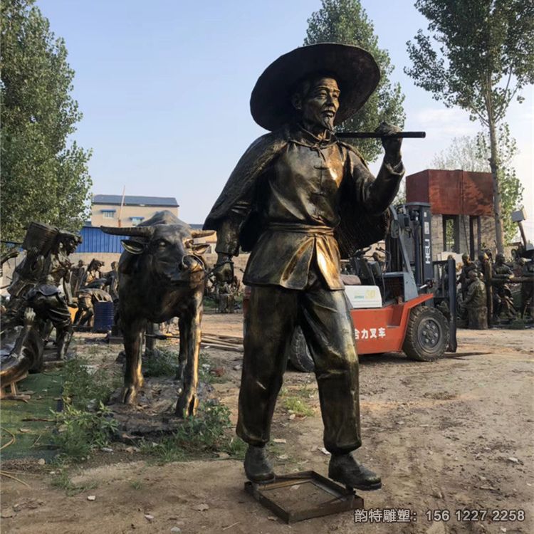 玻璃鋼農耕雕塑 關于農民勞動的雕塑 玻璃鋼農耕雕塑 關于農民勞動的雕塑