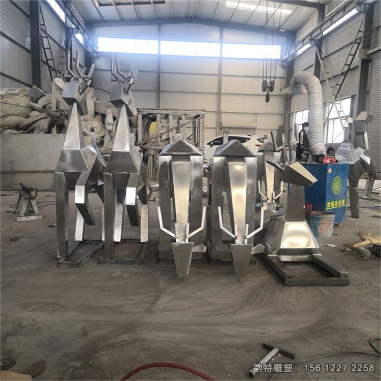 不銹鋼鹿雕塑52 不銹鋼鹿雕塑52