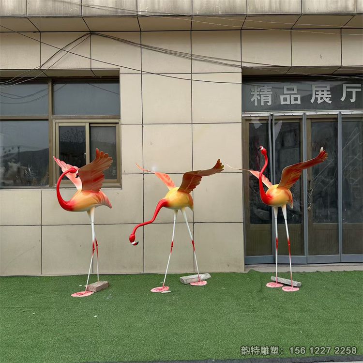 不銹鋼仙鶴雕塑案例分享 顏色造型均可定制 不銹鋼仙鶴雕塑案例分享 顏色造型均可定制